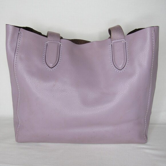 Coach Lavender Purple DERBY Leather Tote Bag Purse - Picture 7 of 10